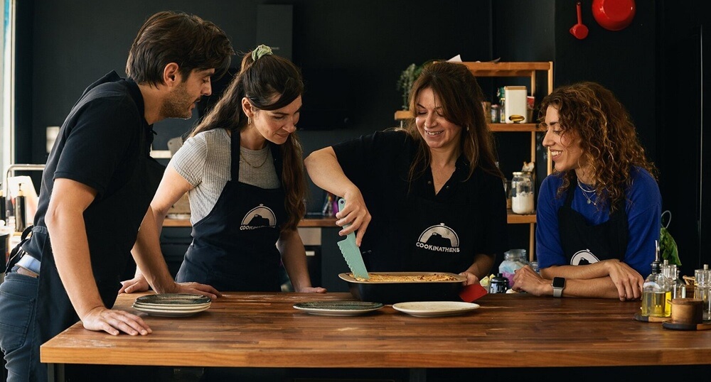 Hands-on Greek Cooking Class in Athens with Acropolis View & Meal