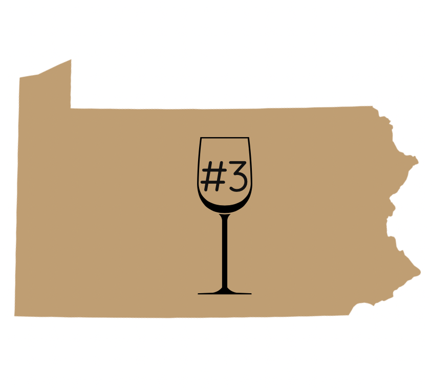 third best winery in Pennsylvania award