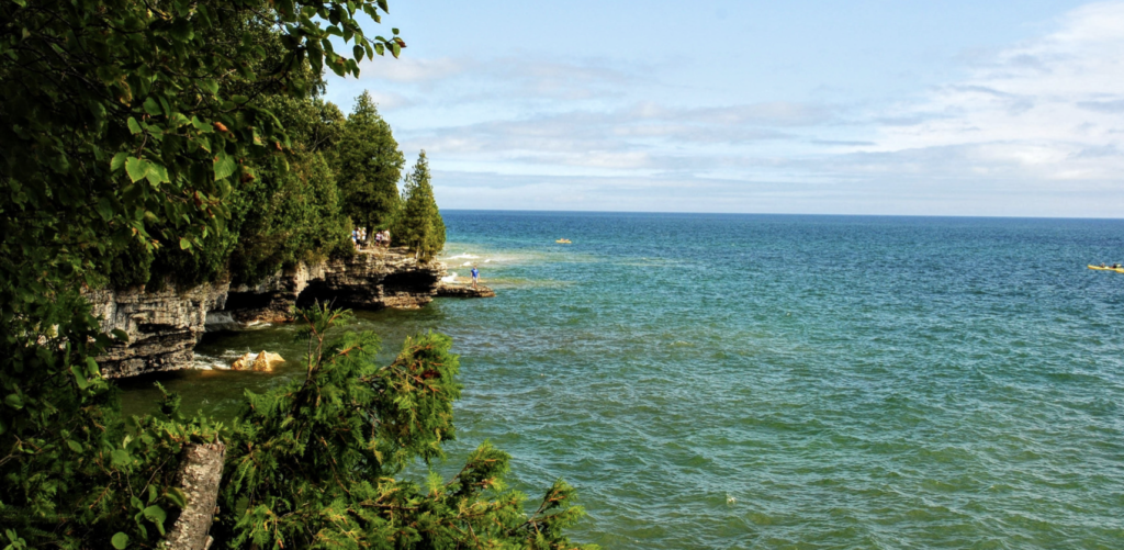 Door County, Wisconsin shoreline