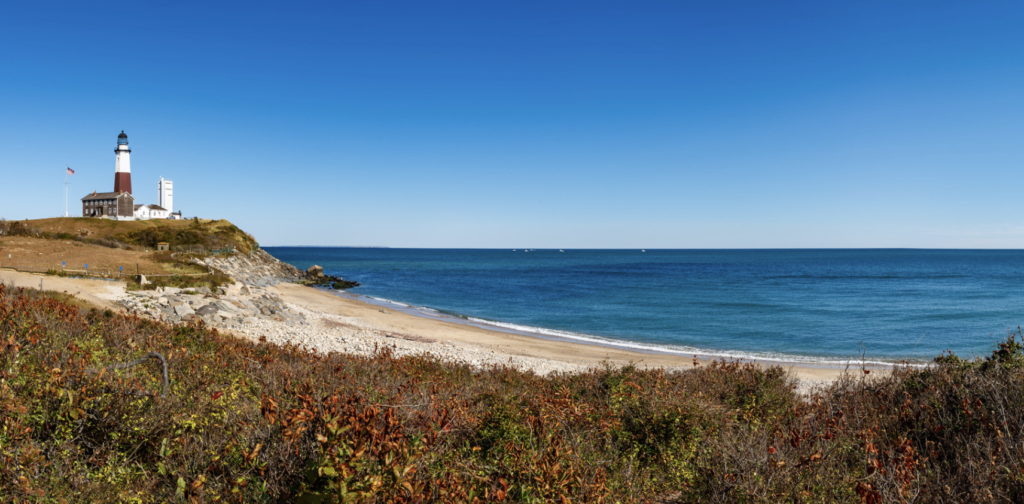 Montauk lighthouse on Long Island NY