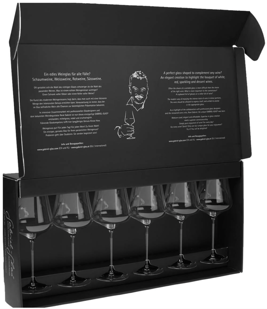 gift set of 6 Gabriel-Glas wine glasses